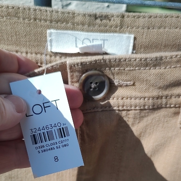 NWT LOFT  Khaki Pants skinny stretch twill STYLE - Picture 2 of 7